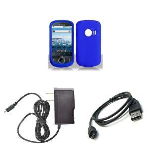  Huawei M835 (metroPCS) Premium Combo Pack   Blue Silicone 