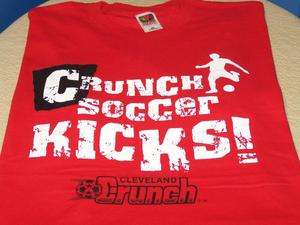 CLEVELAND CRUNCH Crunch Soccer Kicks T Shirt XXL 2X New  