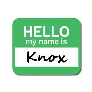  Knox Hello My Name Is Mousepad Mouse Pad