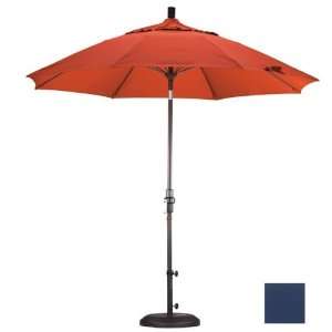   Market Umbrella Collar Tilt   Bronze Sunbrella Navy