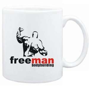  Mug White  FREE MAN  Bodybuilding  Sports