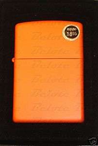Zippo Regular Orange Matte Lighter Model 231 **NEW**  