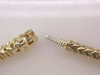 Genuine Diamond 5.00ct 14K Yellow Gold Ladies Tennis Bracelet Jewelry 