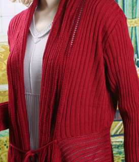 Women Fashion Loose Asym Hem Drape Cardigan Knitting Sweater Coat 