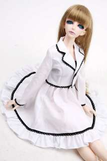 245 White Clothes/Dress/Suit/Outfit 1/4 MSD BJD Dollfie  