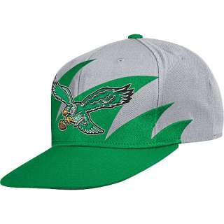 Mitchell & Ness Philadelphia Eagles Sharktooth Snapback Hat    