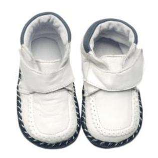 Papush White Baby Walking Shoes 