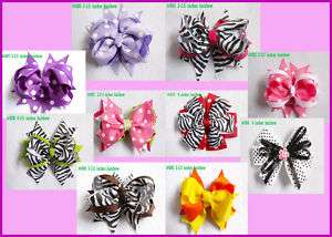 baby girl boutique hair bows without crochet headband  