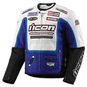  Icon Victory Hero Motorcycle Jacket   Blue Automotive