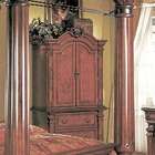 wildon home sophie tv armoire in cherry and ash burl