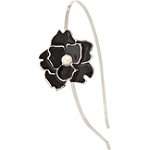 Riviera Black Rosebud Headband