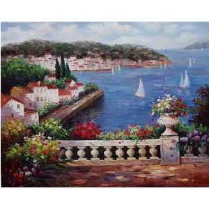  Fine Oil Painting, Mediterranean MED100 12x16