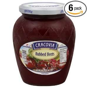 Cracovia Beets, Rubbed, 24.3 Ounce Glass Bottle (Pack of 6)  