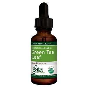Gaia Herbs Green Tea Leaf 1 oz  Grocery & Gourmet Food