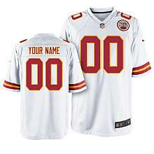 Mens Nike Kansas City Chiefs Customized Game White Jersey (S 4XL 