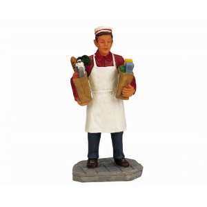  Lemax Christmas Village Collection Grocery Boy Figurine 