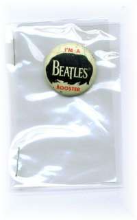 1964 65 ORIGINAL Beatles Booster Pin Dated 1964  