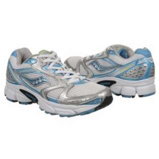 Athletics Saucony Womens Grid Cohesion 5 White/Blue/Silver Shoes 