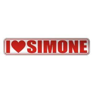 LOVE SIMONE  STREET SIGN NAME