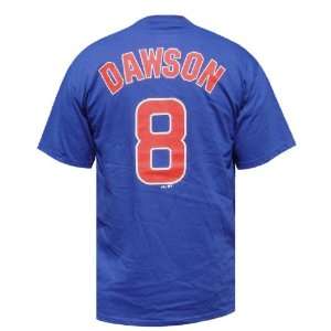 Andre Dawson Chicago Cubs Majestic MLB Cooperstown Player Royal Blue T 
