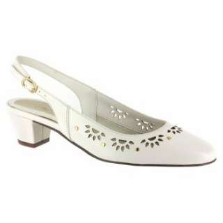 Womens Easy Street Flora White Shoes 