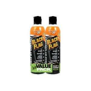  Insect Killer 14OZ BLACK FLAG WASP & HORNET TWIN PACK 