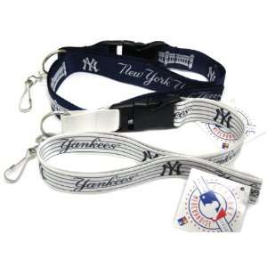  New York Yankees White And Blue Lanyards Pack Office 