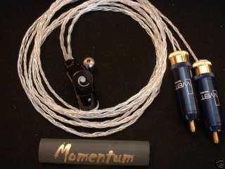 MOMENTUM SILVER PHONO TONEARM CABLE MADE FOR LINN SME REVIEWED IN 