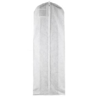 White Breathable Wedding Dress Gown Garment Bag   Extra Long with 10 
