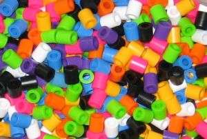 100 CHUNKY TUBE BEADS   BIRD PARROT TOY PARTS   CRAFTS  