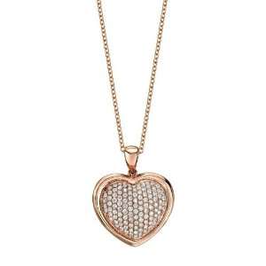  Diamond Pave Heart Necklace Jewelry