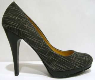 Nine West Smoochmeo Black Fabric Womens Shoes Pump 7.5 M  