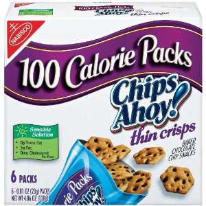 Chips Ahoy This Crisps, 100 Calorie Packs, 6 Count (Pack 6)  