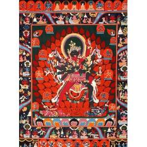   Chakrasamvara Father Mother   Tibetan Thangka Painting