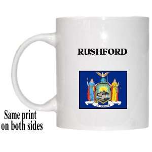    US State Flag   RUSHFORD, New York (NY) Mug 