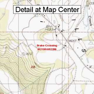 USGS Topographic Quadrangle Map   Drake Crossing, Oregon (Folded 