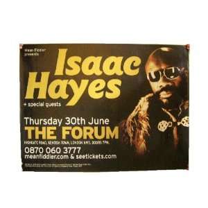Isaac Hayes Tour Poster London Stunning Shot Concert