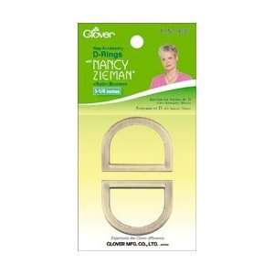 Clover Nancy Ziemans Bag Hardware D Rings 1 1/4 2/Pkg 