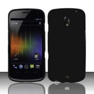 BLACK Rubber Feel Hard Plastic Case for Samsung Galaxy Nexus CDMA i515 