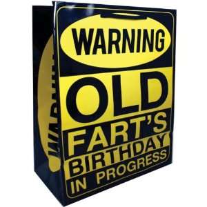  Warning Old Farts Birthday in Progress Gift Bag Health 