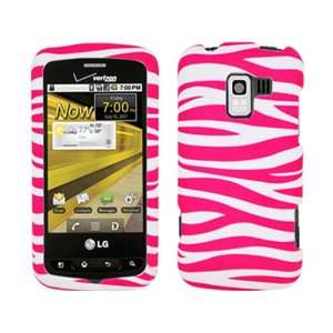  Pink Zebra White Crystal Hard Skin Case Faceplate Cover w 
