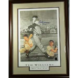  Ted Williams Autographed Triple Crown Litho #4