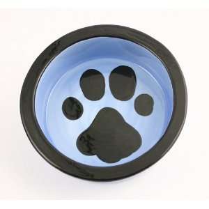 Colored Background Paw Bowls SM BL DAWN 
