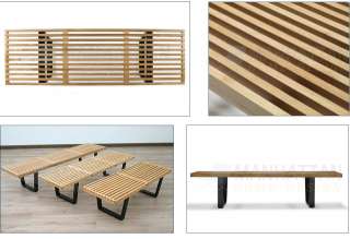 GEORGE NELSON BENCH►5FT NELSON PLATFORM BENCH ► WOODEN  