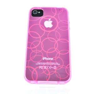   Soft Silicone Rubber Case Cover Skin For iPhone 4S 4 4G CDMA AT&T PINK