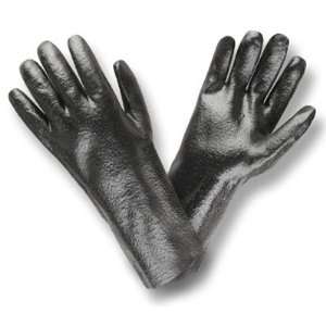  Mens Large Black Smooth PVC, Interlock Lining,18 Gloves 