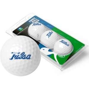  Tulsa Golden Hurricanes NCAA 3 Golf Ball Sleeve Pack 