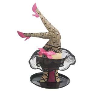  Legs Jewelry Holder   Red Shoes with Fishnet Stockings 
