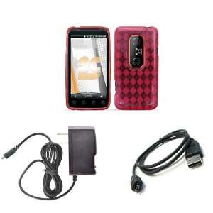  HTC EVO 3D (Sprint) Premium Combo Pack   Hot Pink 