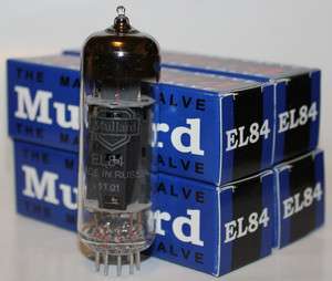 Matched Quad Mullard EL84 / 6BQ5 Reissue tubes, NEW   
